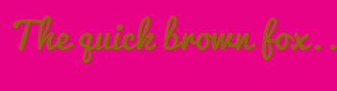 Image with Font Color 8D6509 and Background Color E80386